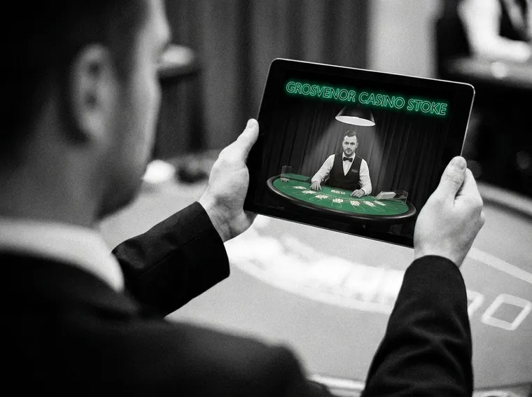 watch live dealer games at Grosvenor Casino Stoke